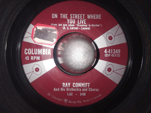 Ray Conniff And His Orchestra & Chorus - Oklahoma! / On The Street Where You Live (7") (Near Mint (NM or M-)) - Image 2