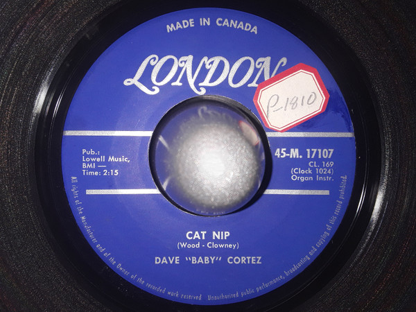 Dave "Baby" Cortez - Cat Nip / Talk Is Cheap (7", Single) (Very Good (VG)) - Image 3