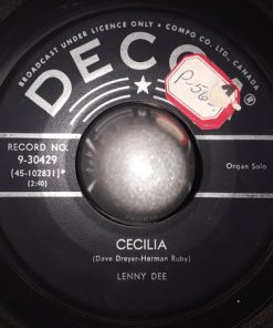 Alternative view of Lenny Dee (2) - Big Boogie Dee / Cecilia (7", Single) (Very Good (VG))