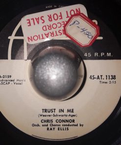 Chris Connor - Trust In Me / Mixed Emotions (7") (Very Good (VG))