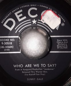 Sunny Gale - Who Are We To Say? / A Meeting Of The Eyes (7") (Very Good Plus (VG+))