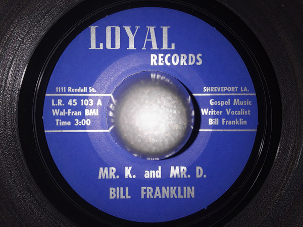 Bill Franklin, Rabe Perkins - Mr. K. And Mr. D. / There's More For You Ahead (7", EP) (Near Mint (NM or M-))