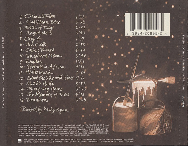 Enya - Paint The Sky With Stars - The Best Of Enya (CD, Comp) (Near Mint (NM or M-)) - Image 2