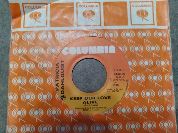 Patricia Dahlquist - Keep Our Love Alive/Broken Hearted & Free (7", Single) (Near Mint (NM or M-)) - Image 3