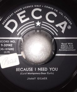 Alternative view of Jimmy Gilmer - Look Alive! / Because I Need You (7", Single) (Very Good Plus (VG+))