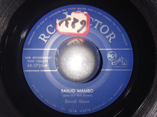Darrell Glenn - Banjo Mambo / Run Little Echo (7", Single) (Very Good (VG))
