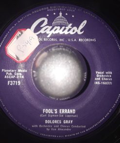 Dolores Gray - Fool's Errand  (7") (Very Good (VG))