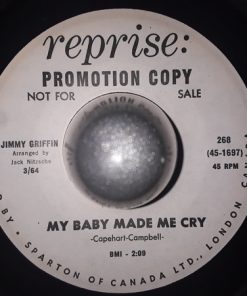 James Griffin (4) - My Baby Made Me Cry / All My Loving (7", Single, Promo) (Very Good Plus (VG+))