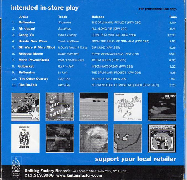 Various - Knitting New Essentials Sampler Vol. 1.0 (CD, Smplr, Blu) (Near Mint (NM or M-)) - Image 2