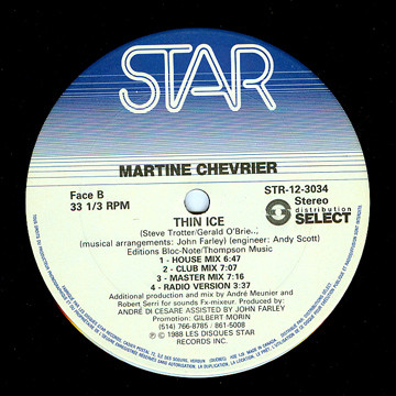 Martine Chevrier - Thin Ice (12") (Mint (M)) - Image 4