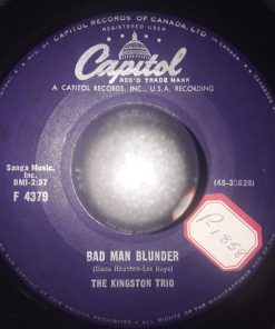 Alternative view of Kingston Trio - The Escape Of Old John Webb / Bad Man Blunder (7", Single) (Near Mint (NM or M-))