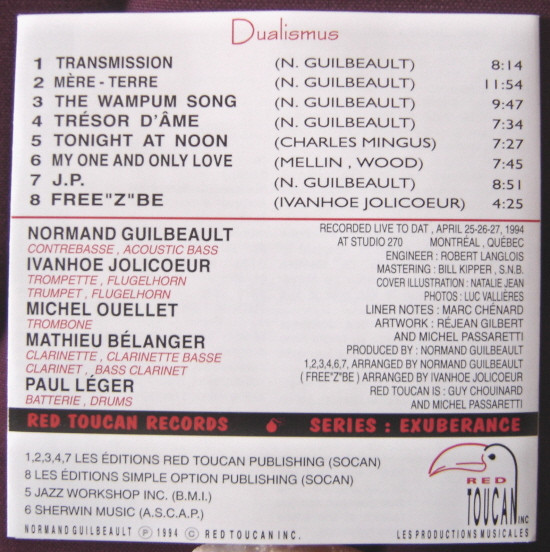 Normand Guilbeault Ensemble - Dualismus (CD, Album) (Near Mint (NM or M-)) - Image 2
