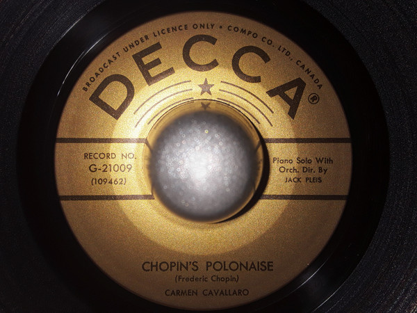 Carmen Cavallaro And His Orchestra - Warsaw Concerto (7") (Near Mint (NM or M-)) - Image 2