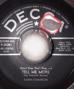 Karen Chandler - (Don't Stop, Don't Stop) Tell Me More / (All Of A Sudden) My Heart Sings (7", Single) (Very Good Plus (VG+))