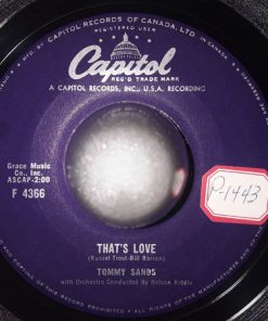Tommy Sands - That's Love / Crossroads (7", Single) (Very Good (VG))