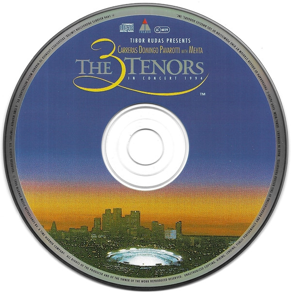José Carreras - Placido Domingo - Luciano Pavarotti With Zubin Mehta - The 3 Tenors In Concert 1994 (CD, Album) (Near Mint (NM or M-)) - Image 4