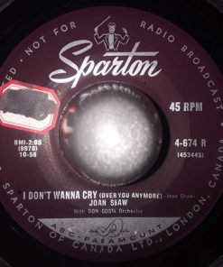 Alternative view of Joan Shaw - The Time / I Don't Wanna Cry (Over You Anymore) (7", Single) (Very Good Plus (VG+))