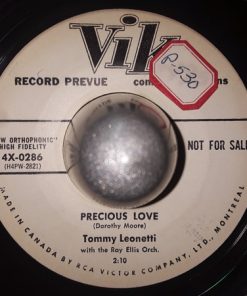 Tommy Leonetti With Ray Ellis And His Orchestra - Precious Love / I'd Climb The Highest Mountain (7", Single, Promo) (Very Good (VG))