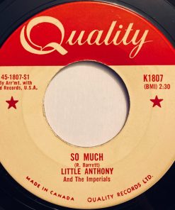 Little Anthony & The Imperials - So Much / Oh Yeah (7", Single) (Very Good Plus (VG+))