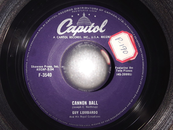 Guy Lombardo And His Royal Canadians - Cannon Ball (7") (Very Good (VG))