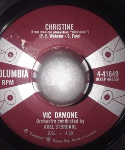 Alternative view of Vic Damone - Never Will I Marry / Christine (7") (Very Good Plus (VG+))