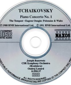 Pyotr Ilyich Tchaikovsky, Joseph Banowetz, Slovak Radio Symphony Orchestra, Ondrej Lenárd - Piano Concerto No. 1 • The Tempest (CD, Album, RE) (Near Mint (NM or M-)) - Image 3
