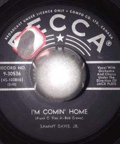 Alternative view of Sammy Davis Jr. - Hallelujah I Love Her So / I'm Comin' Home (7", Single) (Very Good Plus (VG+))
