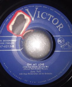 Alternative view of June Valli - A Kiss Like Yours / Oh My Love (7") (Very Good Plus (VG+))