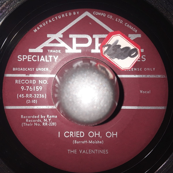The Valentines - Don't Say Goodnight (7") (Very Good Plus (VG+)) - Image 2