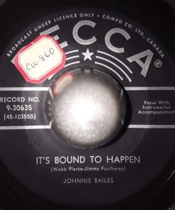 Johnnie Bailes - It's Bound To Happen / So Much (7") (Very Good Plus (VG+))