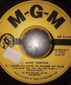 LeRoy Holmes Orchestra - Alone Together (7", EP) (Very Good Plus (VG+))