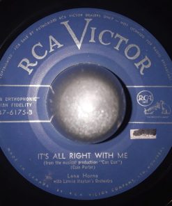 Alternative view of Lena Horne With Lennie Hayton And His Orchestra - It's Love (7") (Very Good Plus (VG+))