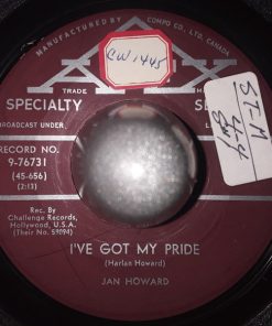 Jan Howard - I've Got My Pride / A World I Can't Live In (7") (Very Good (VG))