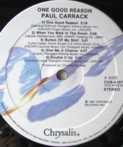 Paul Carrack - One Good Reason (LP, Album) (Mint (M)) - Image 3