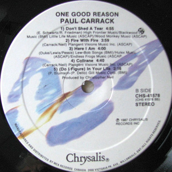 Paul Carrack - One Good Reason (LP, Album) (Mint (M)) - Image 4