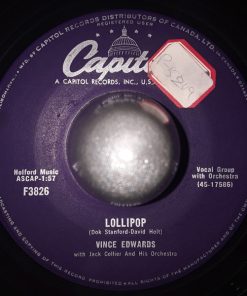 Vince Edwards (2) - Lollipop (7", Single) (Very Good Plus (VG+))