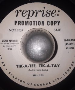 Alternative view of Dean Martin - Just Close Your Eyes / Tik-A-Tee, Tik-A-Tay (7", Promo) (Very Good Plus (VG+))
