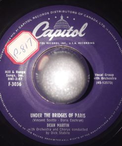 Alternative view of Dean Martin - Under The Bridges Of Paris / Young And Foolish (7") (Very Good Plus (VG+))