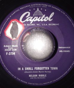 Alternative view of Nelson Riddle And His Orchestra - Blame It On Paree / In A Small Forgotten Town (7", Single) (Very Good (VG))