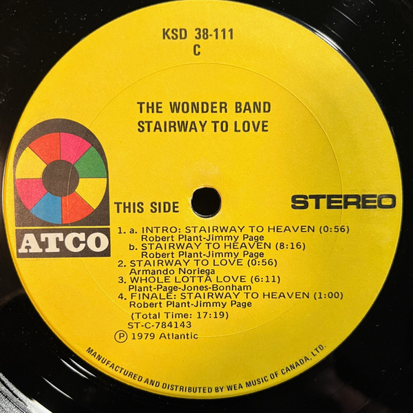 The Wonder Band - Stairway To Love (LP, Album) (Mint (M)) - Image 3