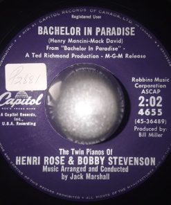 Henri Rose And Bobby Stevenson (3) - Bachelor In Paradise / Oh, Mein Liebchen (7", Single) (Very Good Plus (VG+))