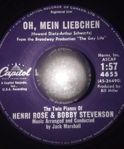Alternative view of Henri Rose And Bobby Stevenson (3) - Bachelor In Paradise / Oh, Mein Liebchen (7", Single) (Very Good Plus (VG+))