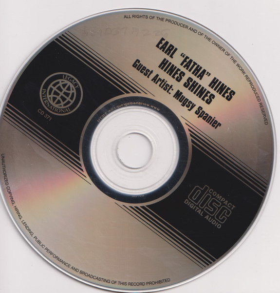 Earl Hines - Hines Shines (CD) (Near Mint (NM or M-)) - Image 3