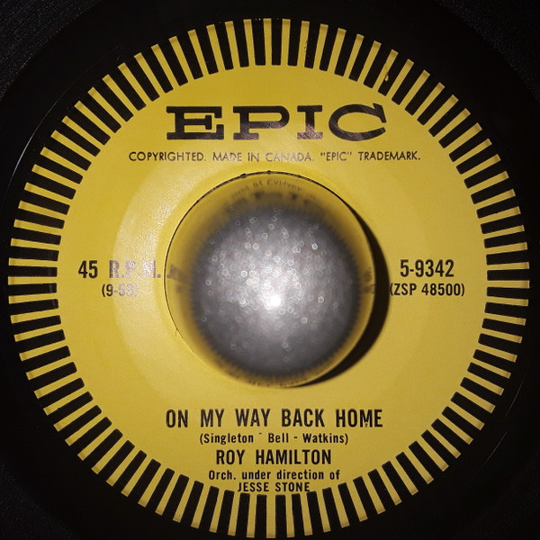 Roy Hamilton (5) - On My Way Back Home / A Great Romance (7", Single) (Very Good Plus (VG+))