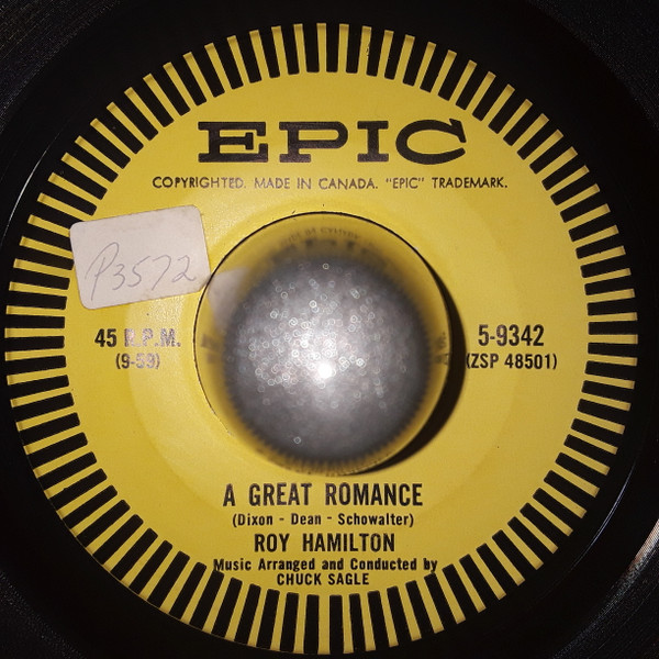 Roy Hamilton (5) - On My Way Back Home / A Great Romance (7", Single) (Very Good Plus (VG+)) - Image 2