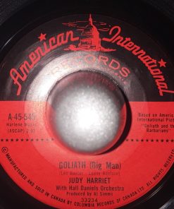 Judy Harriet With Hall Daniels Orchestra - Goliath (Big Man) / The Music Of Love (7") (Very Good Plus (VG+))