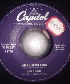 Keely Smith - You'll Never Know (7") (Very Good Plus (VG+))