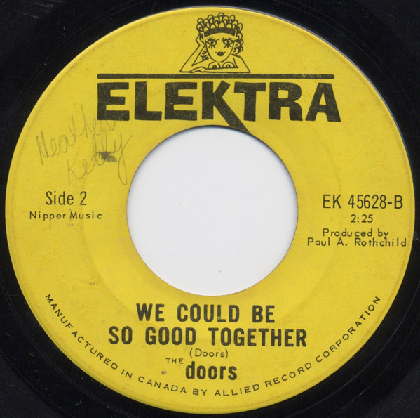 The Doors - Unknown Soldier / We Could Be So Good Together (7", Single) (Very Good Plus (VG+)) - Image 2