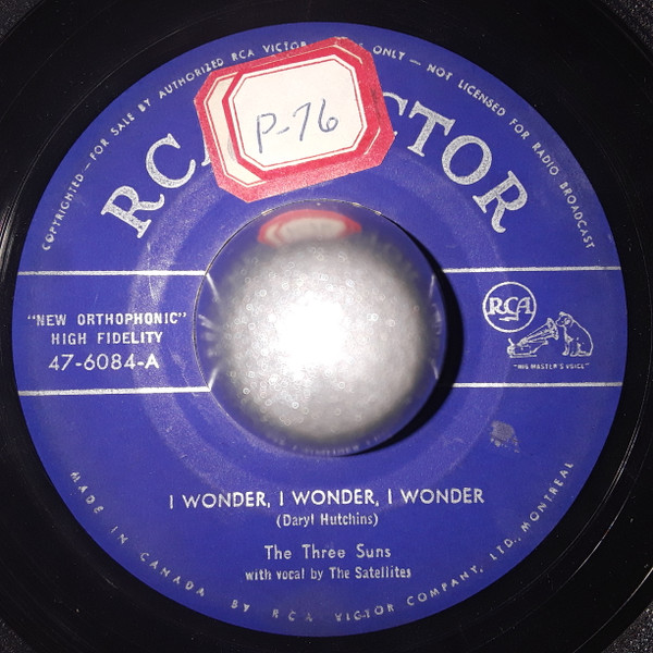 The Three Suns - I Wonder, I Wonder, I Wonder / Dancing With Tears In My Eyes (7") (Very Good (VG))