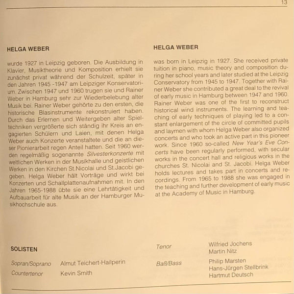 Thomas Stoltzer, Instrumentalensemble Helga Weber - Die Deutschen Psalmen (CD, Album, RE) (Near Mint (NM or M-)) - Image 4